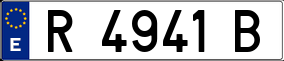 Trailer License Plate